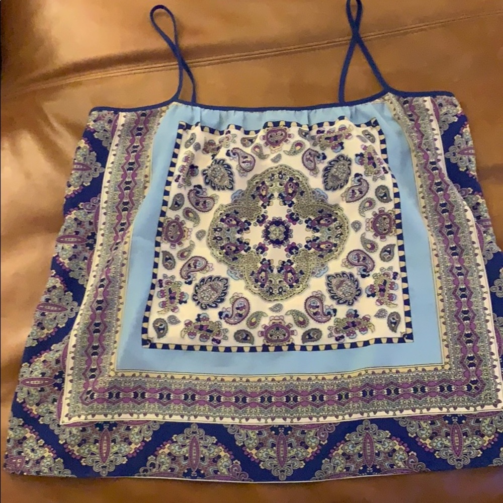 Paisley silk top